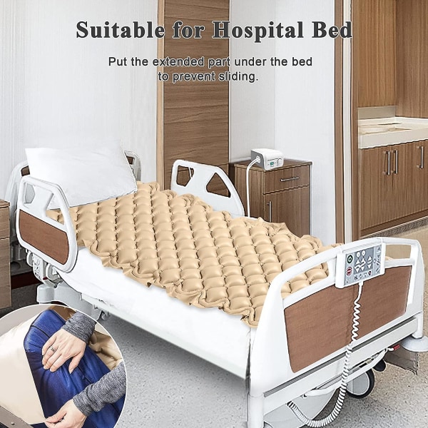 Utskifting av trykkavlastende madrass, brun, 1 telling (pakke med 1) - for eldre, eldre, sengeliggende pasienter
