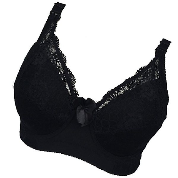 Silikon Brystinnlegg Falsk BH Tverrkledd BH Lomme BH Silikon Bryst BH Tverrkledd Cosplay Svart 95C Black 95C