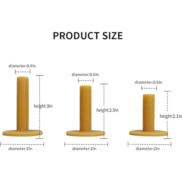 Golf-harjoitteluteet 3/4/6 kpl pakattu Magneetilla Varustettu Tee Kumiteet Sisä- ja Ulkokäyttöön Ajoalueelle ja Harjoitusmatolle