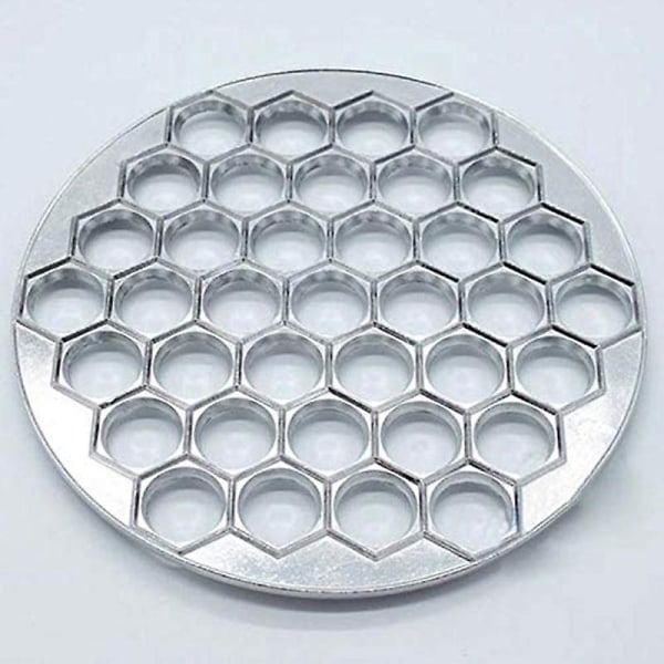 37 Hål Dumplingform Verktyg Dumplingtillverkare Ravioli Aluminiumform Dumplings Kök DIY Verktyg Gör Bakverk Dumplings