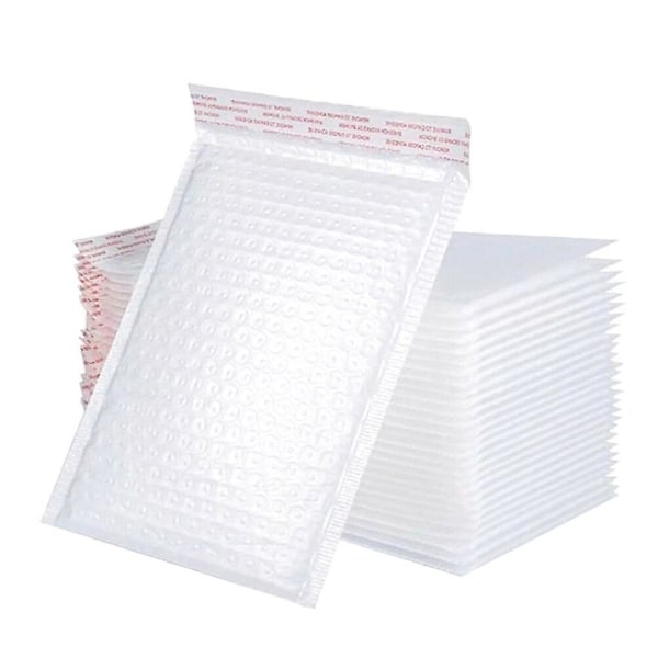 50 st Användbar bubbelpostpåse Stötsäker förpackningspåse förvaringspåse (vit)Vit18X25CM White 18X25CM