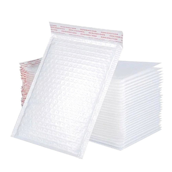 50 stk Brugbare Boble-Postposer Stødsikre Emballageposer Opbevaringspunge (hvid)Hvid18X25CM White 18X25CM
