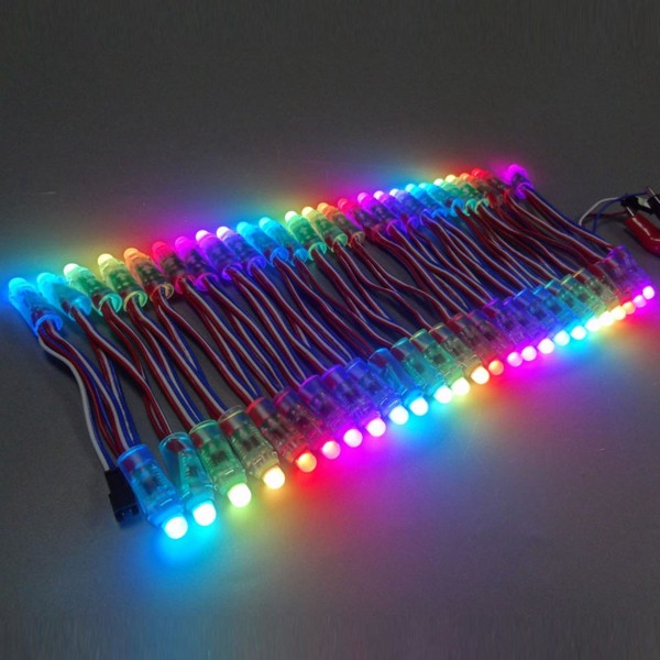 50 stk. WS2811 LED Pixel Lysstreng Reklame Vandafvisende