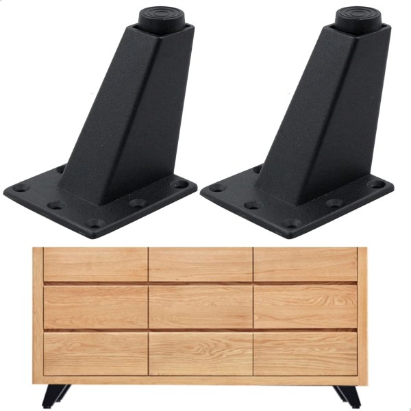 Sofa Møbelben - Passer til TV-bord, kaffebord, skap og andre møbler - Justerbar høyde - 4 stk - 8,4 x 7 x 6,2 cm - Robust, slitesterk og sterk
