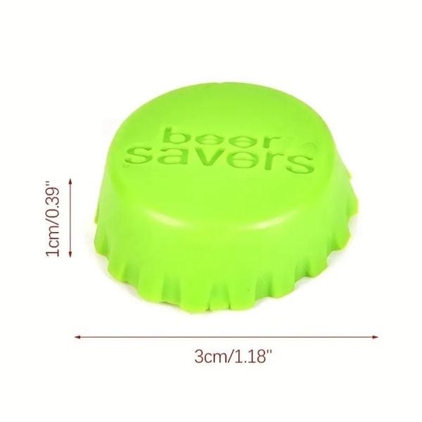 Beer Savers - Silikongummi flaskkapsyler-Silicon cap 12-pack Återanvändbara ölvinflaskkapslar för läsk läskflaska