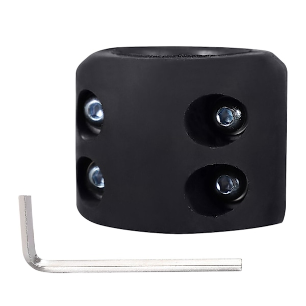 Bilkrok Gummistötdämpare för vinschkabel Vinschkrok Stötdämpare Vinschkabelstopp Vinschkabelhållare Vinschkabelstopp Vinschkåpa Black 6.3X6.3CM
