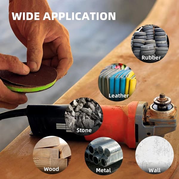 2 tommer Roll Lock slibeskiver med 1/4 tomme skaft skum bufferpude, 5 pak slibepuder til boremaskine, universel pasform