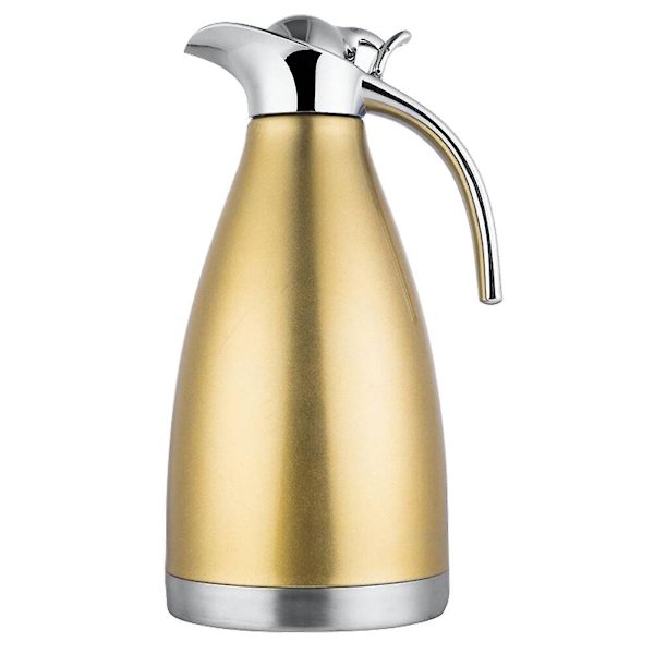 Termokande i rustfrit stål Vakuumkande Husholdningsvarmekande (2l Blå)Gul2 Yellow 29*14cm