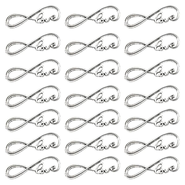 50 stk. Vedhæng til Smykkefremstilling, Charms, DIY-Vedhæng, Legering, Sølv Silver