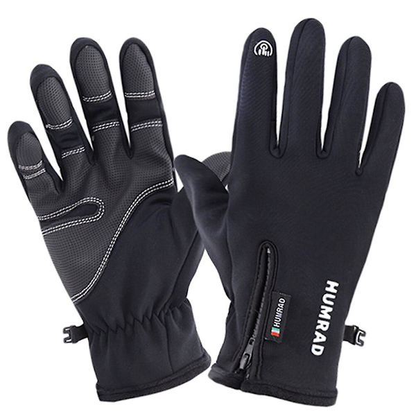 Utomhus Ridhandskar Halksäkra Handskar Mountainbikehandskar Vindtäta Handskar SvartM Black M