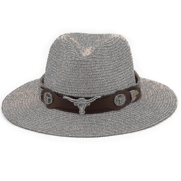 Klassisk Panamahatt Sommer Solhatt For Kvinner Menn Strand Halmhatt