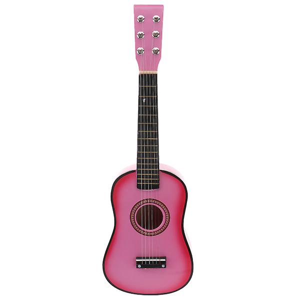 23 tums Adult Leksaker Vintage Style Akustisk Gitarr Barn Födelsedagspresent Mini Akustisk Gitarr Folk Guita Pink