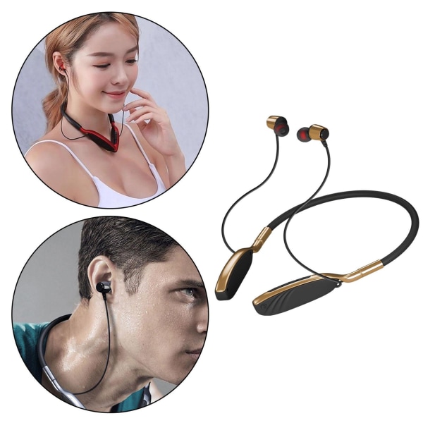 Nackband Bluetooth-hörlurar, flexibla trådlösa Bluetooth-hörlurar med Bluetooth-headset