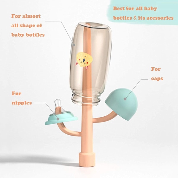 Baby Bottle Drying Rack, Large Capacity Bottle Dyer Holder for Baby Bottles Nipples Cups Pump Parts and Accessories