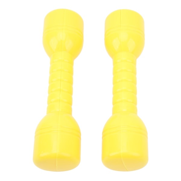 10 st Barn Hantel Leksak ABS Plast Säker Anti Deformation Barn Hantel Fitness Leksak Gul