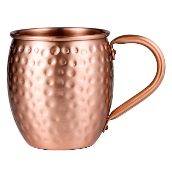 530 ml 100 % rent kobberkrus Moscow Mule Mug Trommekopp Cocktailkopp Pure Copper Krus Restaurant Bar Col