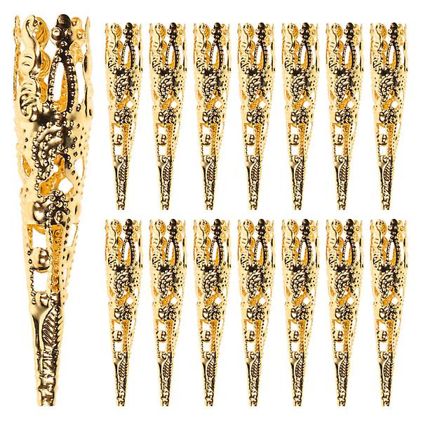 100 Pcs Trumpet Accessories 5- Petal Iron Bead Cones Crimp End Cap Bali Style Beads Cap Metal Loose