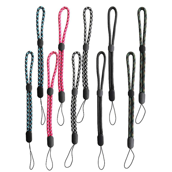 10 st armbandsslingor Handgrepp Lanyard för Telefon Justerbara Hängande Remmar Slumpmässiga Färger 23X0.5CM Random Color 23X0.5CM