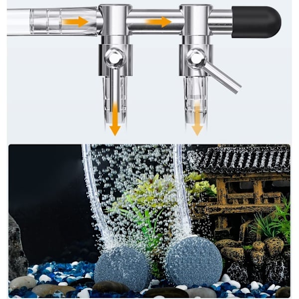 2 st Akvarieluftdelare Pump (10 Vägar)