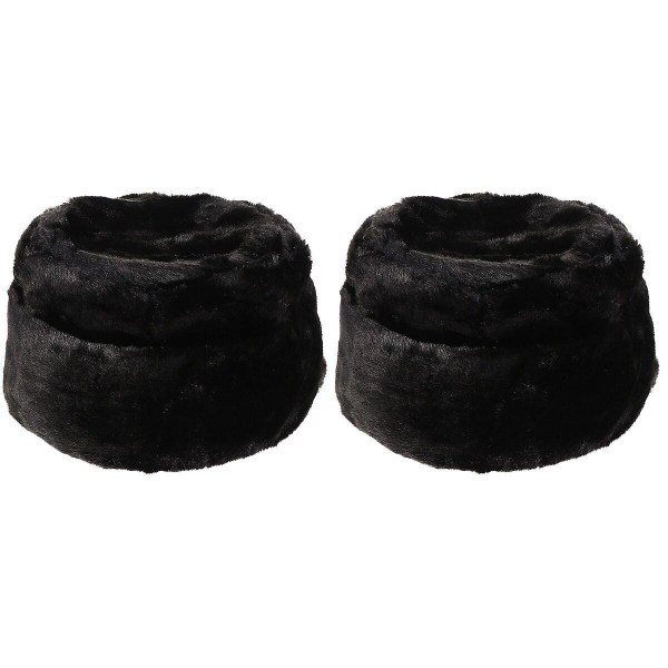 3-pack Faux Fur Plüschhatt för Äldre Män och Kvinnor - Vinter & Höst - 22x22x12cm 2pcs 22x22x12cm