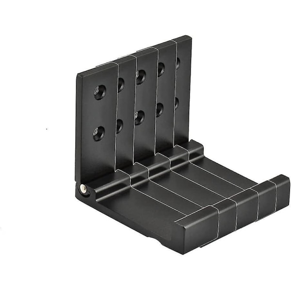 Margueras 4-pack Vikbara Krokar Vikbar Klädställning Krok För Kläder Badrum (svart)