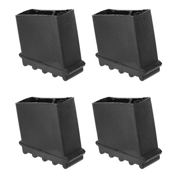 4 st Möbelbenskydd Möbel Gummifötter Hylsor Halkskydd Stege Pads Möbelbord Fötter Kappor Black 6.3x5cm