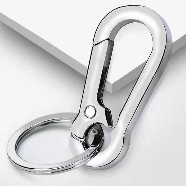 14 stk. nøglering, metal nøglering karabinhage clips nøglering nøgleringe til håndværk hummerlåse drejelige clips nøglekæde til mænd