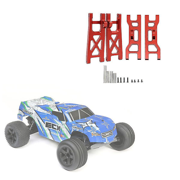 4kpl Etu- ja Takajousitusvarret Yhteensopiva 1/10 Ecx 2wd Sarjan Ruckus Torment Circuit Amp Rc-Auton Parannukseen