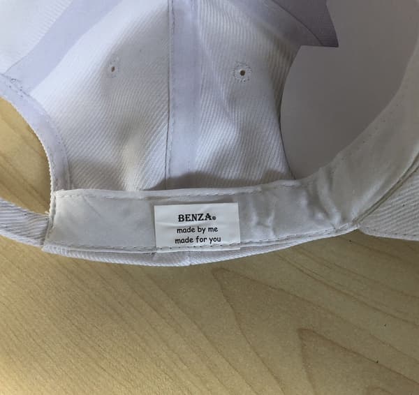 Benza Basebollkeps för män och kvinnor, 100 % canvasbomull, 6 paneler, justerbart metallspänne, klassisk keps som andas för daglig sport, vit