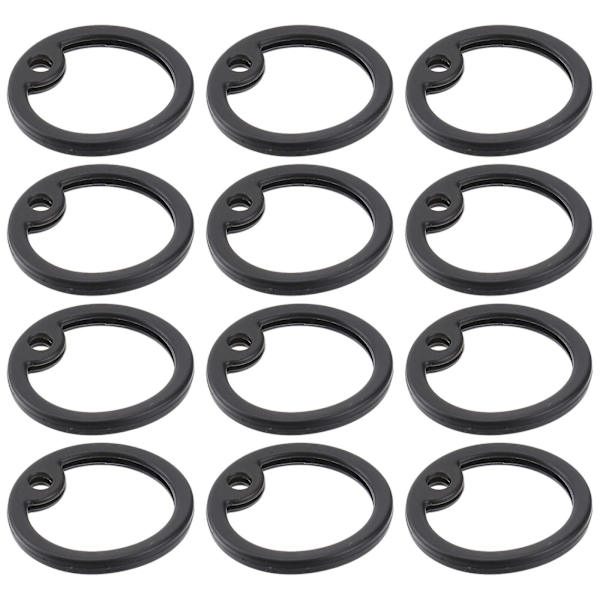 12 kpl Koiran Nimelappujen Vaimentimia Lemmikkieläinten Nimelappujen Vaimentimia Koiran Nimelappujen Vaimentimia Musta 3,9X3,9X0,4cm Black 3.9X3.9X0.4cm