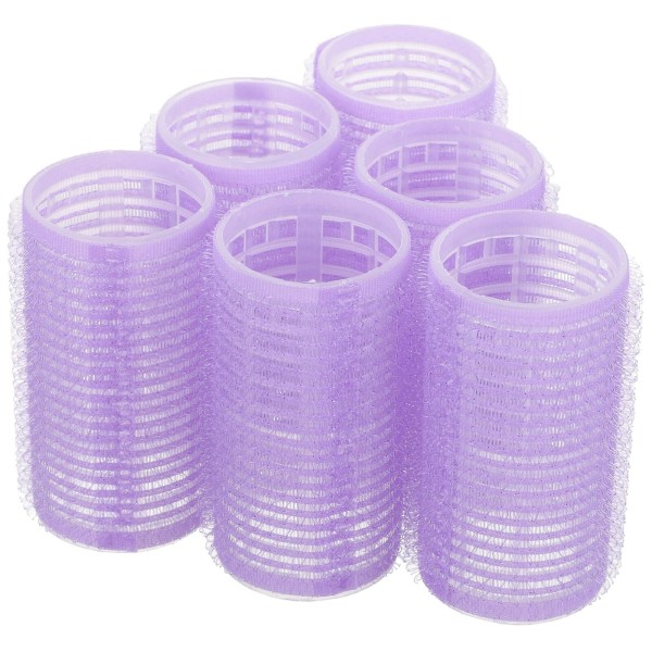 6 stk DIY krøllere stylingverktøy frisørverktøy selvklebende hårruller krøllere - 3 cm (tilfeldig farge)