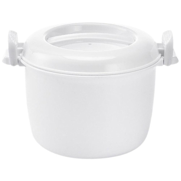 Mikroaaltouuniriisinkeitin Riisiastiat Ruokakontti Uuni Riisinkeitin Kotiin Valkoinen 23X15X15.5CM White 23X15X15.5CM