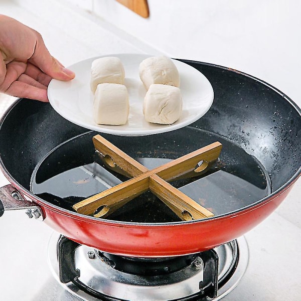 Lämmönkestävä eristystyyny Pannu Mats Irrotettava Kulho Pot Mat Bambu pidike Keittiötarvikkeet