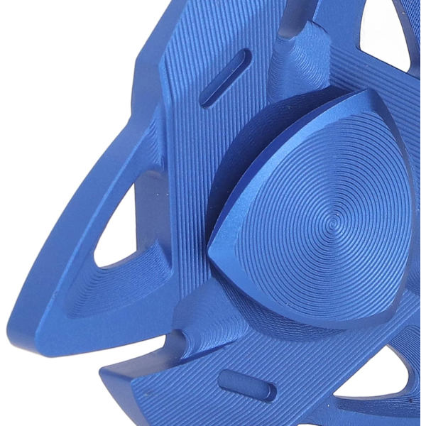 Metal Fingertop Gyroskop, Hold Fokus Portabel Størrelse, Omtænksom Robust Fingertop Gyro, Stressaflastende Legetøj Frit til Kontoret (Blå)