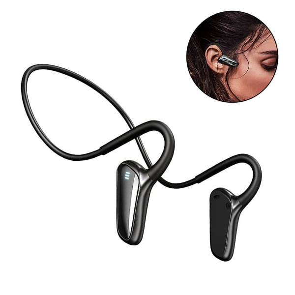 Bärbara sportvattentäta trådlösa in-ear-hörlurar, Bluetooth -öronsnäckor Trådlösa hörlurar Bluetooth hörlurar Headset för löpning Promenader Gymiblack black
