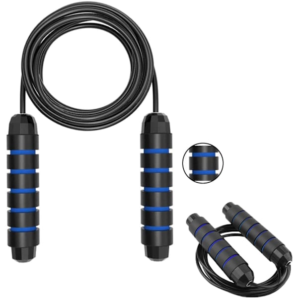Springtov, Justerbar Hurtig Springtov med Skumgreb, Memory Springs og Kuglelejer, Springtov til Fitness, Crossfit, Sport, Bokse