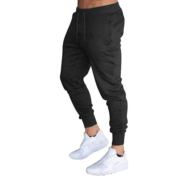 Män Slim Fit Solid Färgade Byxor Byxor Snörning Casual För Jogging Sport 2XL 2XL