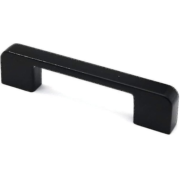 10-pakning Matte Svart Sink Legering Skap- og Skuffehåndtak 106mm Lange
