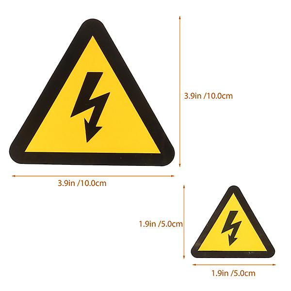 30 st varningsdekaler självhäftande etiketter Elektriska stötar Fara varningsdekaler Diverse färg10x10x0,1cm Assorted Color 10x10x0.1cm