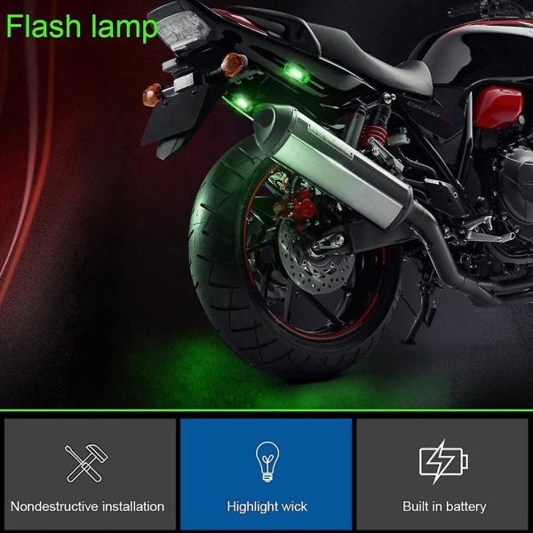 LED Flyvemaskine Strobe Lys, Mini Drone Strobe Lys, Drone Anti-kollisionslys, Multifunktionel Lommelygte Til RC Motorcykel Bil, Udendørs Cykel