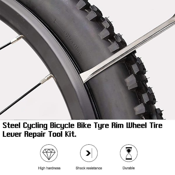 Metalliska Däckhävar Däckhävar Cykel Däckverktyg Hook, Metalliska Däckhävar Verktyg, Cykling Däckhävar, 3 Stycken Cykel Däckverktyg Hook Däckhävar Rostfritt