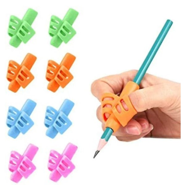 8 stk Blyantgrep, Blyantgrep Skrivehjelp, Skrivehjelpgrep, Universal Penneholdergrep Barnefingergrep Holder Håndskriftverktøy For Penn Barn