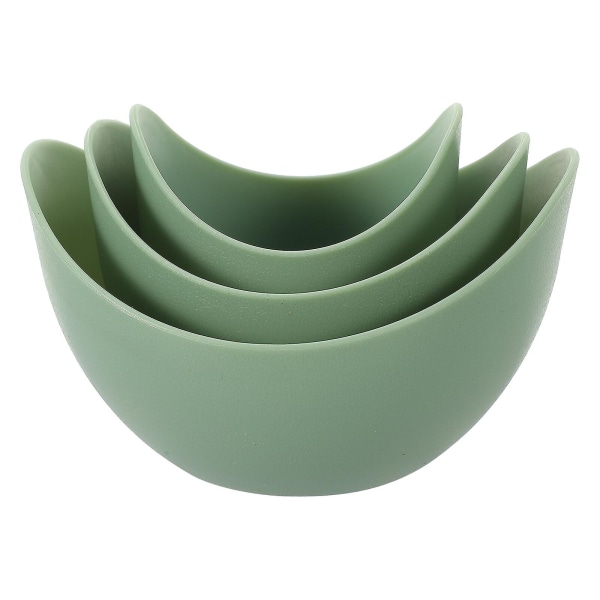 3 st Plast Snackserveringsfat Torkade Fruktbehållare För Hemmet (grön)Grön13x12cm Green 13x12cm