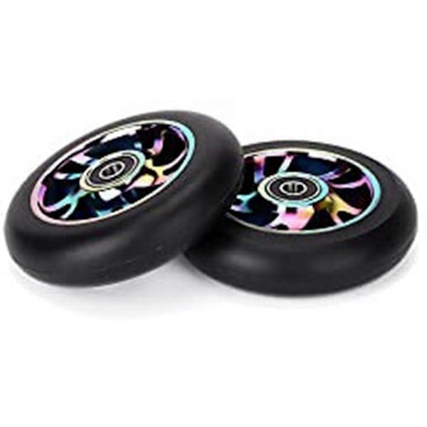 RY-2 st 100 mm Varapyörät skootterille laakereilla Stunt-skootterin PU-pyörät keinuvia autoja varten, Extre