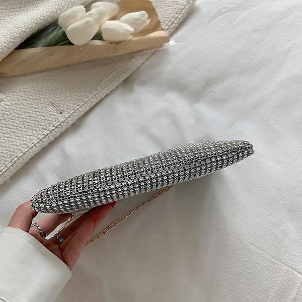 Kimalteleva clutch-laukku naisille, ketjuolkalaukku, crossbody-laukku_ry