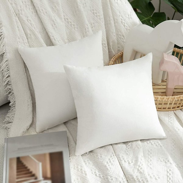 Set med 2 Dekorativa Sammetskuddfodral Soffa Kuddfodral Super Mjukt Mjuk Dekoration Hem Vardagsrum Sovrum För Soffa 2 Stycken 30x30cm Grå