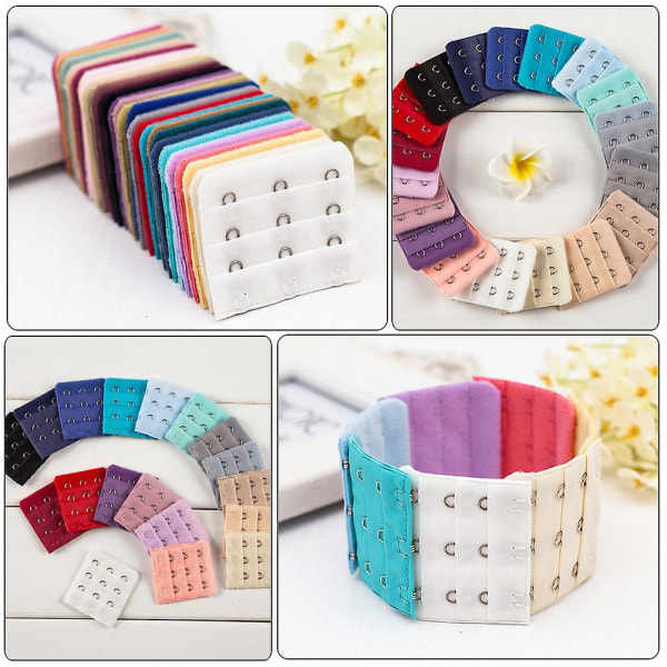 30 kpl Rintaliivinsulkimet Koukut Rintaliivin Sulkimen Hihnan Koukut Rintaliivin Hihnan Laajennuskoukut Rintaliivin Tarvikkeet Satunnainen Väri Random Color 0.3X4.4X5CM