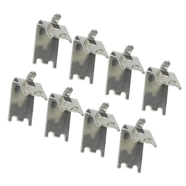 8 stk Holdbare Fryserhylle Klips Fryser Kjøler Hylle Støtte Hylle Kvadratiske Klips Rustfritt Stål Hylle Klemmer 8stk 2.8X2.35cm 8pcs 2.8X2.35cm