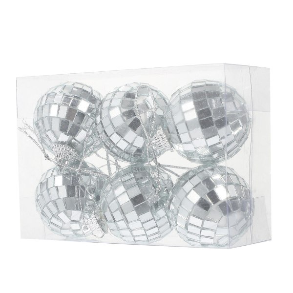 6st Chic Style Bar Ktv Disco Ball Spegel Ball Dekoration Party Dj Scen Använd DecorSilver6CM Silver 6CM