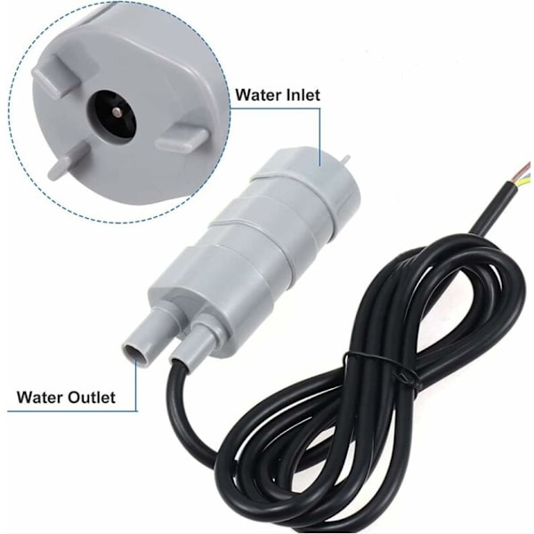 12V Uppotettava Vedenpumppu, 840L/H Suurivirta Pumput Mikro Moottori Vedenpumppu RV:lle, Lammelle, Akvaariolle, Fontäänille